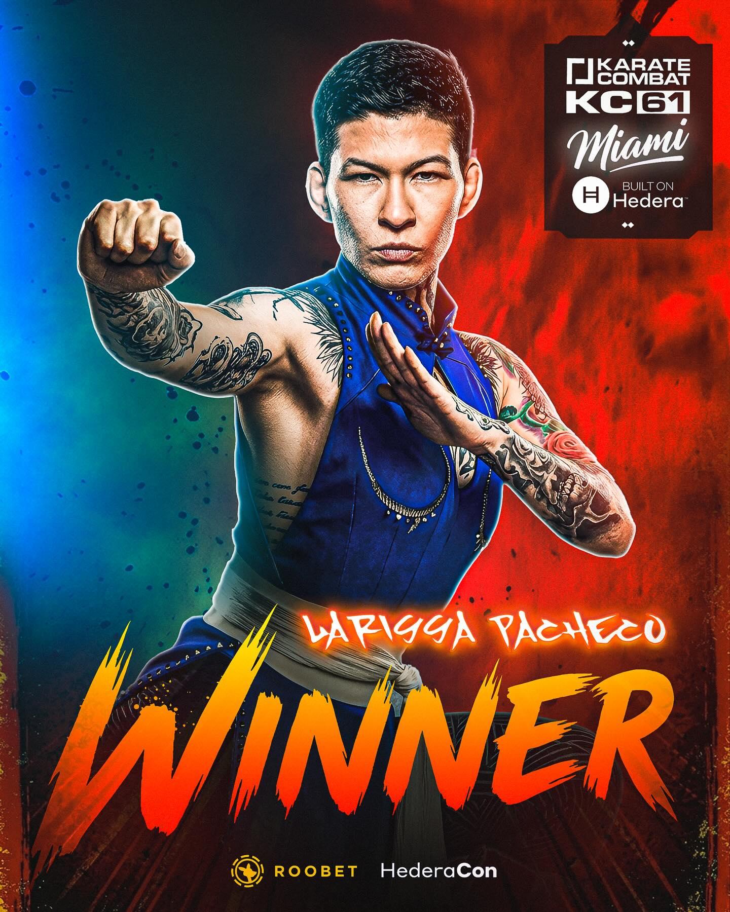 Larissa Pacheco vence Julia Stasiuk no  Karate Combat 61