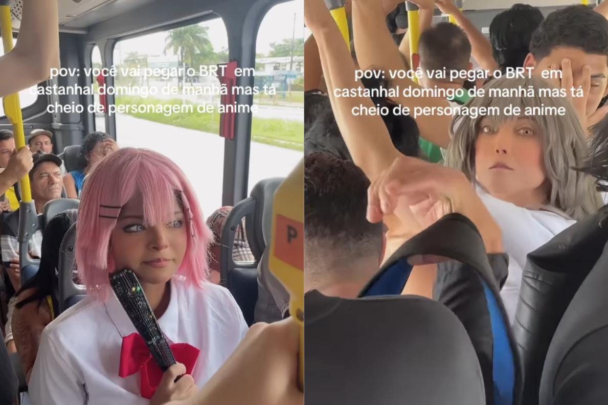 VÍDEO: Ônibus com personagens de anime em Castanhal viraliza nas redes sociais