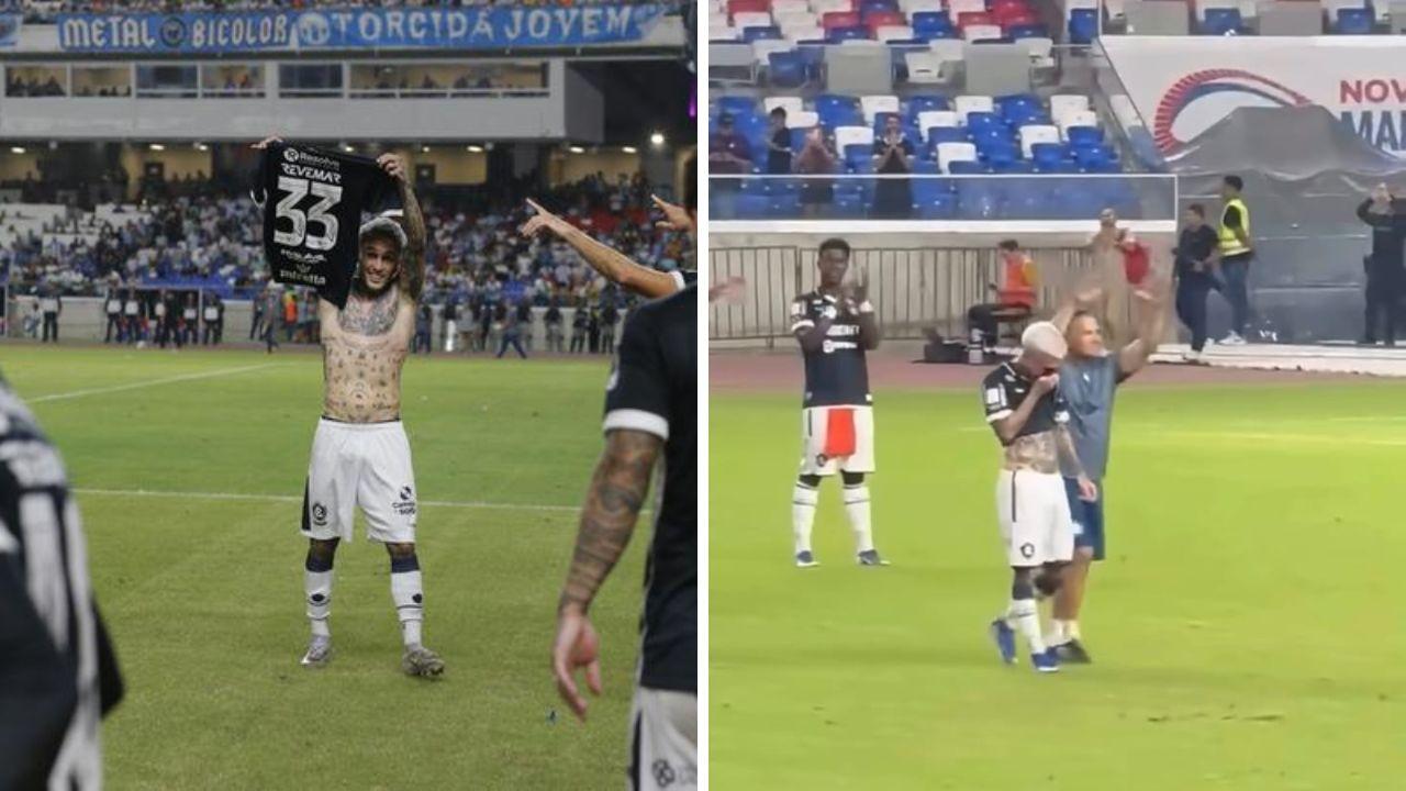 Emocionado, Diego Hernández se despede do Remo: 'Levo um estádio lotado me ovacionando'