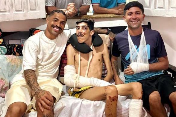 Após atropelamento, meia do Paysandu faz visita surpresa a Pam Pam