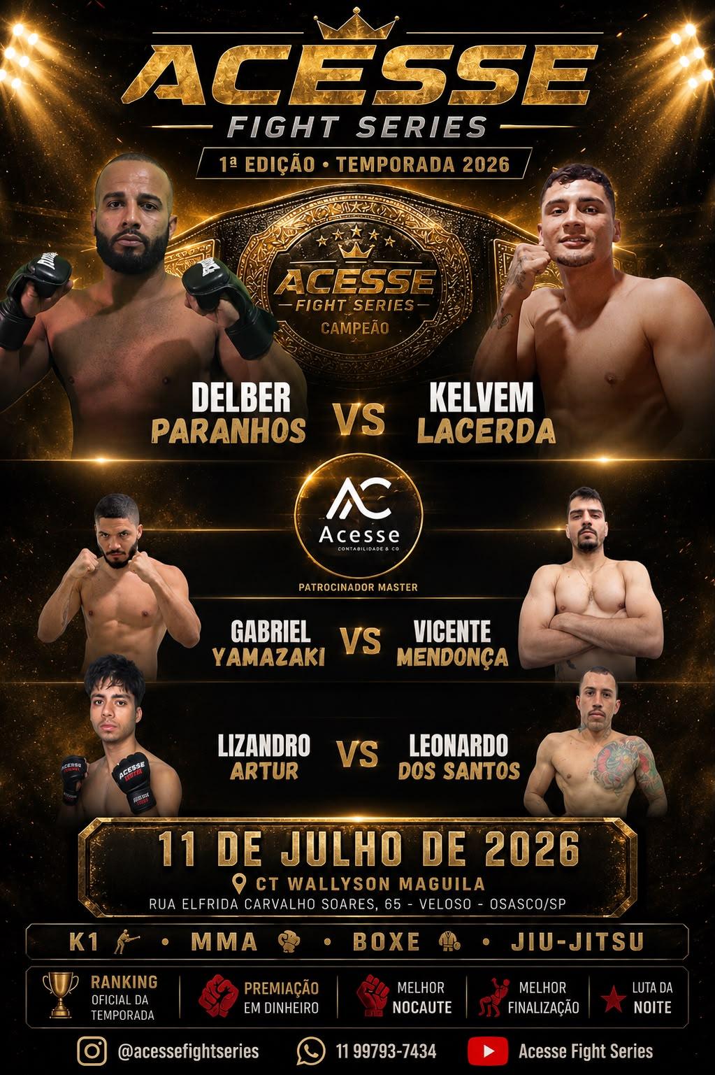Acesse Fight Series anuncia primeira edição e projeto de desenvolvimento para atletas amadores