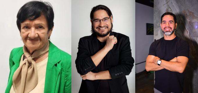 Antônia Bezerra, Michael Carvalho e Maurício Sànto, os debatedores do LibTalk Macapá.