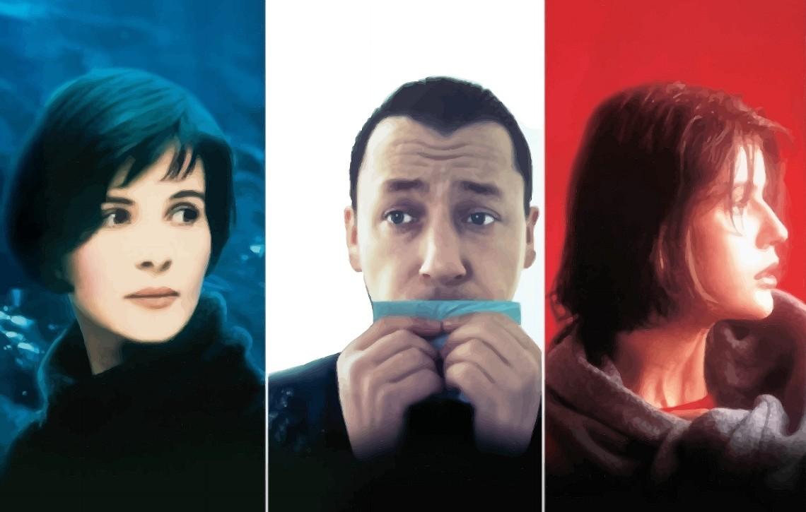 "A Trilogia das Cores", de Krzysztof Kieślowski (A Liberdade é Azul, A Igualdade é Branca, A Fraternidade é Vermelha)