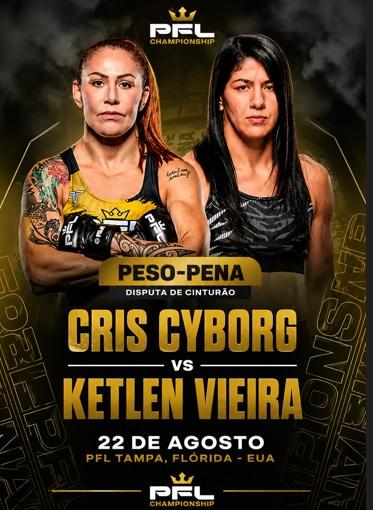 Cris Cyborg anuncia despedida do MMA e coloca legado em jogo na PFL contra Ketlen Vieira