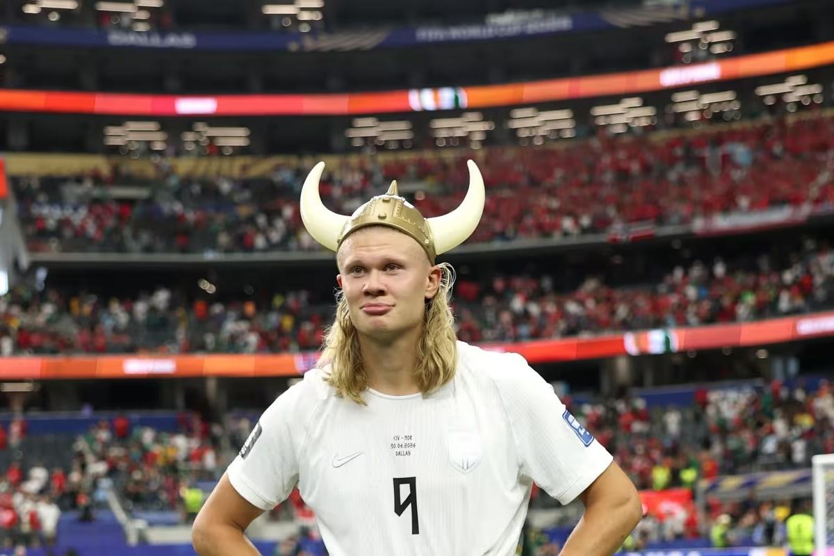 Haaland, atacante da Noruega