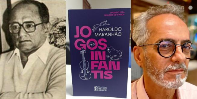 Lançamento da nova edição de "Jogos Infantis", de Haroldo Maranhão, contará com performance do ator Claudio Barros em Belém