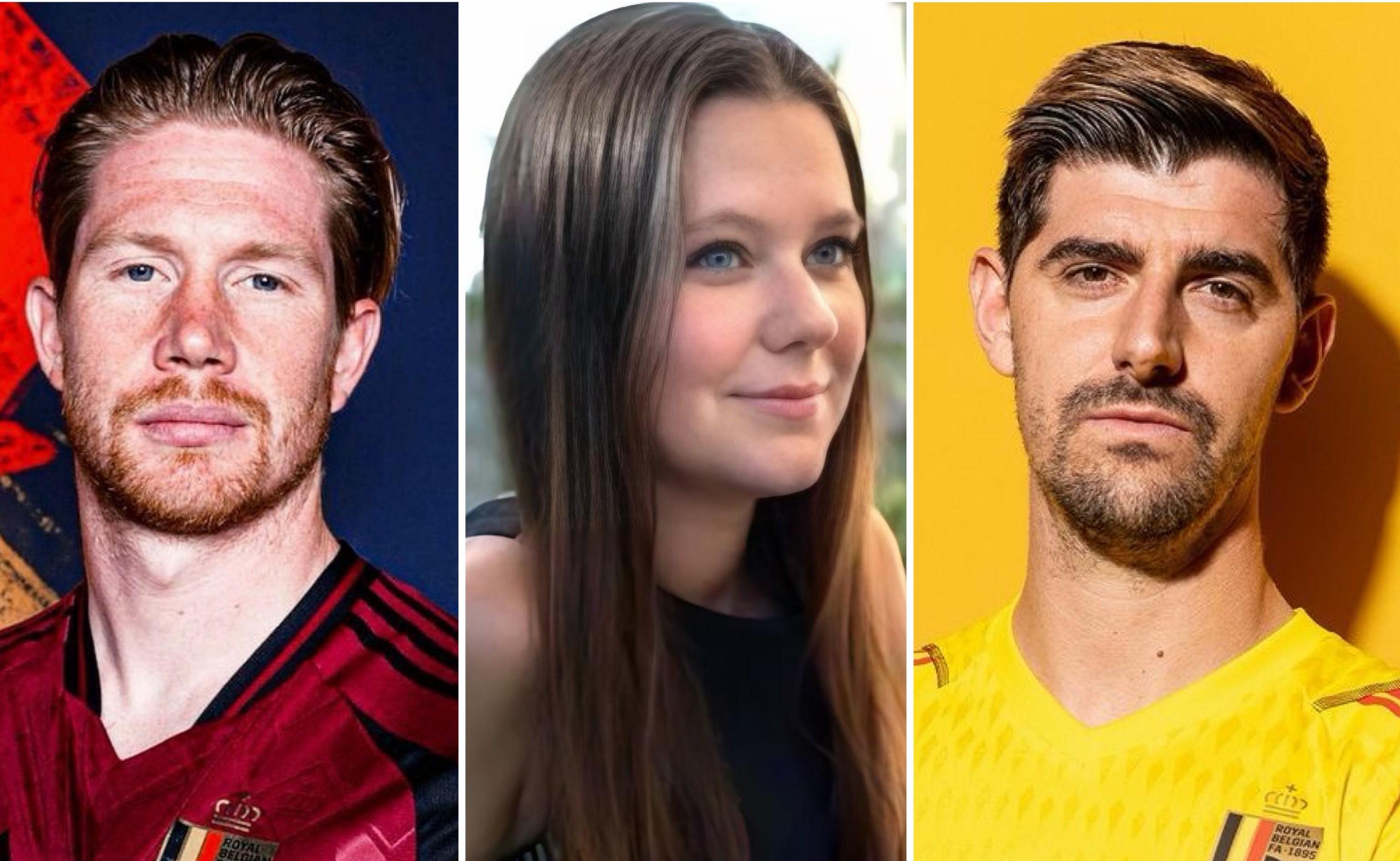 Kevin De Bruyne, Caroline Lijnen e Thibaut Courtois