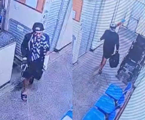 Após o roubo, o paciente saiu do local como se nada tivesse acontecido.