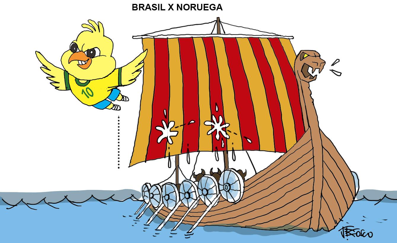 Brasil enfrenta a Noruega a caminho do hexa