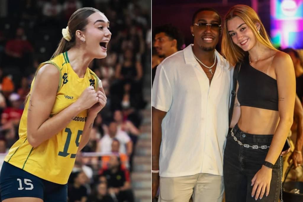 Ponteira da seleção feminina de vôlei denuncia racismo contra o namorado: ‘São covardes’